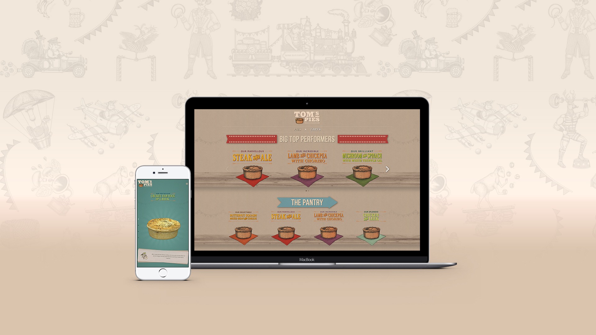 Tom's Pies Portfolio Website