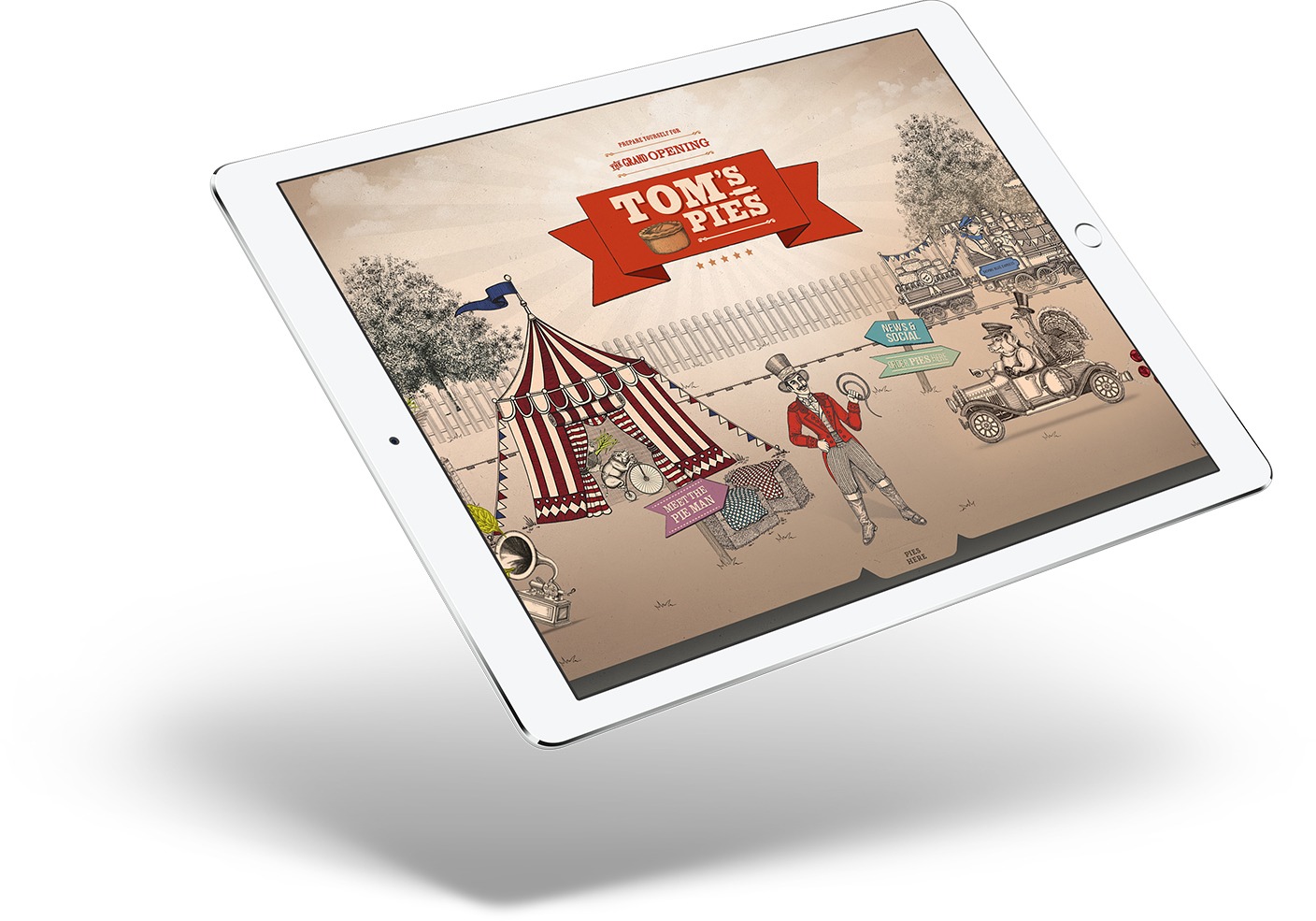 Tom's Pies Portfolio Website