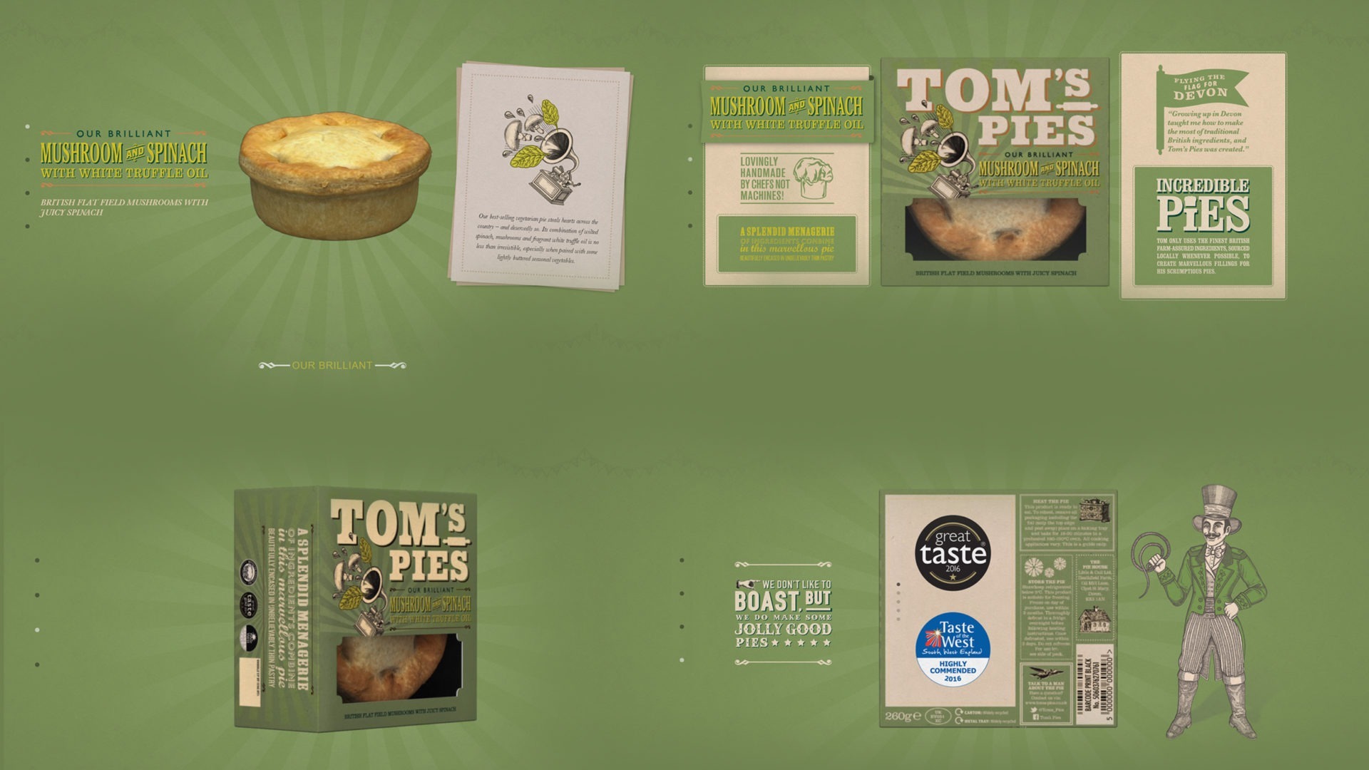 Tom's Pies Portfolio Website