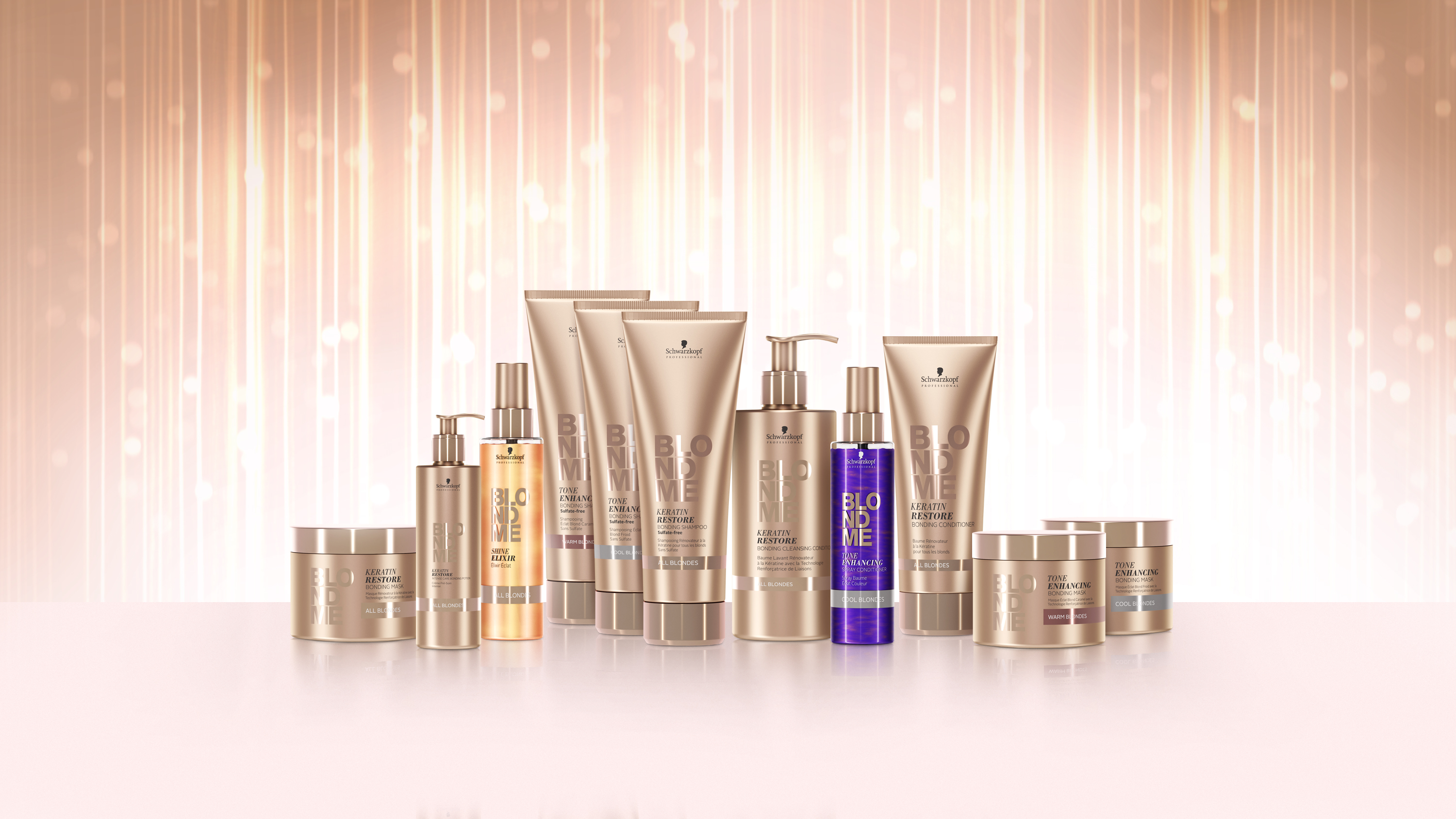 BlondMe 3D Product Pack Shots