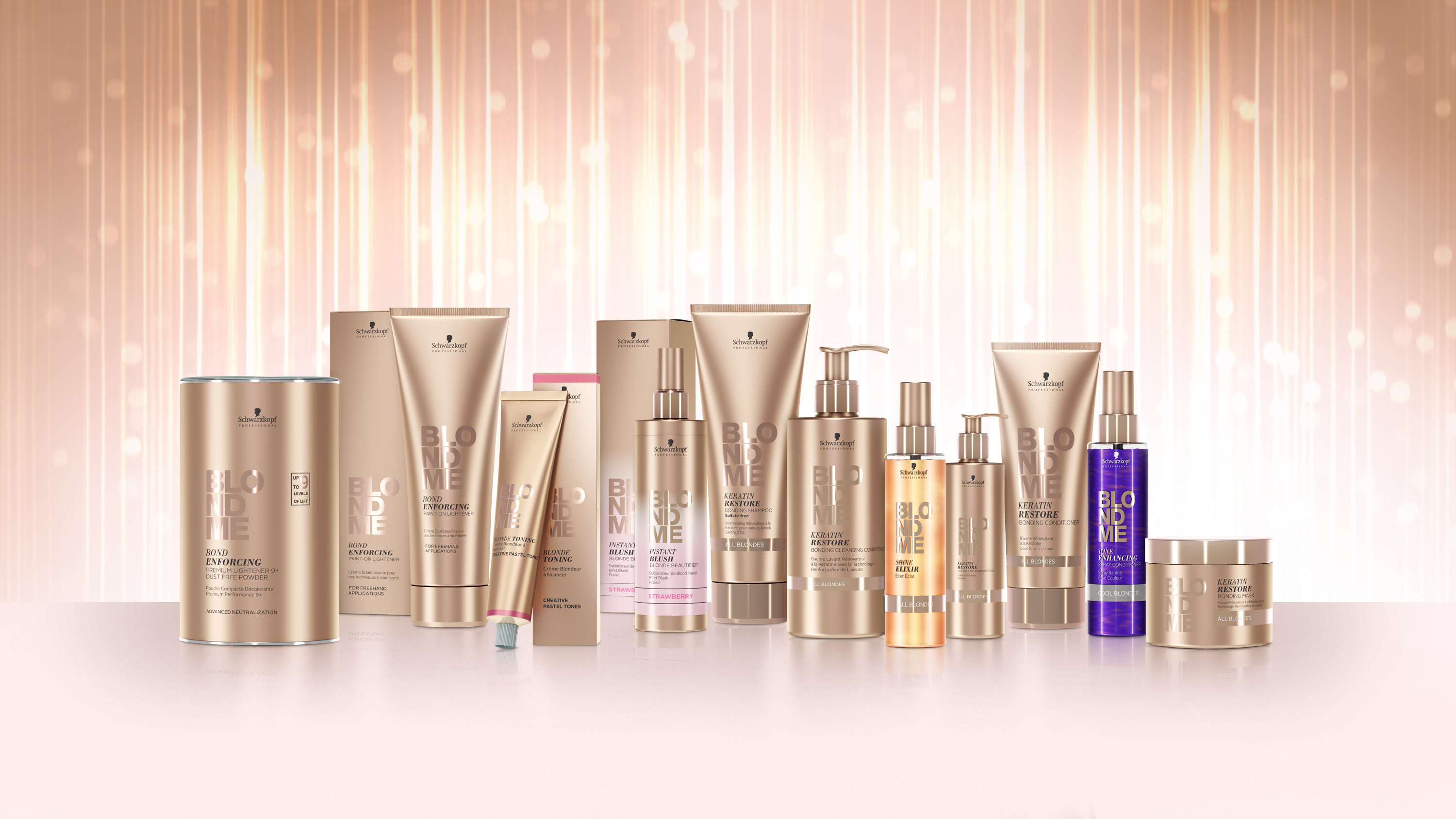 BlondMe 3D Product Pack Shots