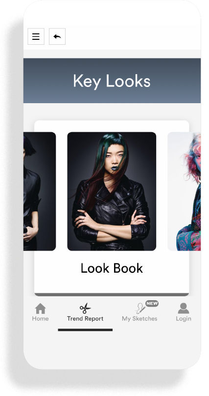 Essential Looks Trend Report Web App on mobile