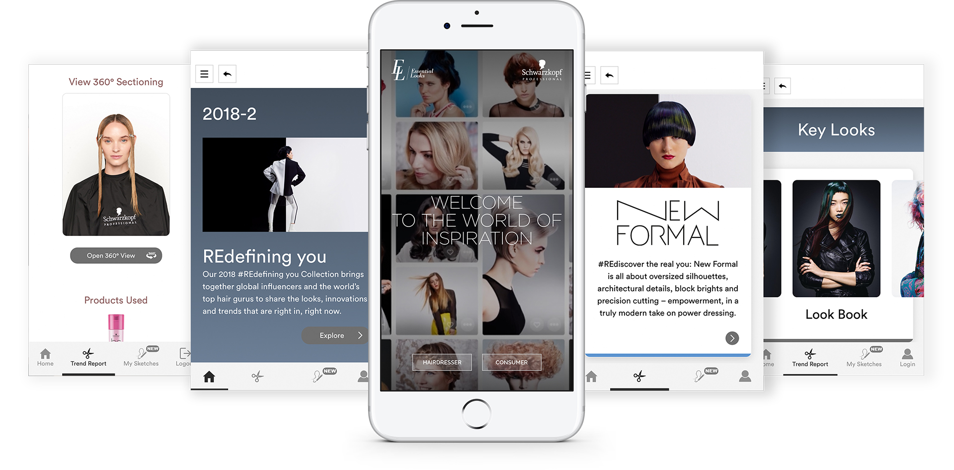 Essential Looks Trend Report Web App on mobile
