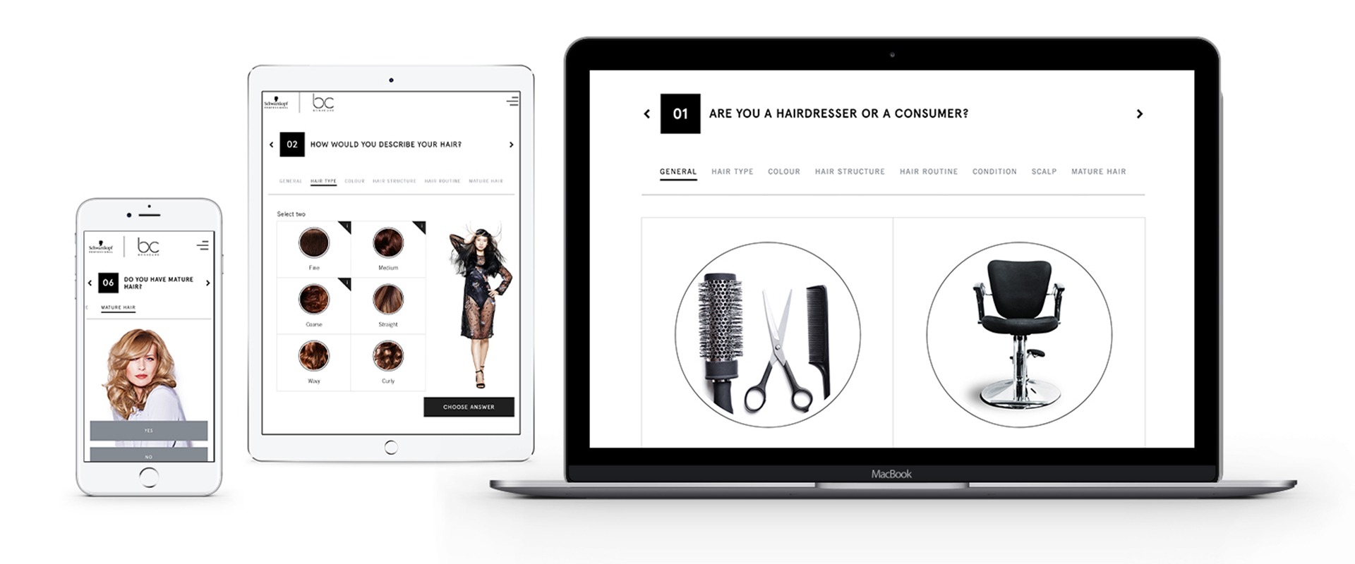 hair expert multiple device development