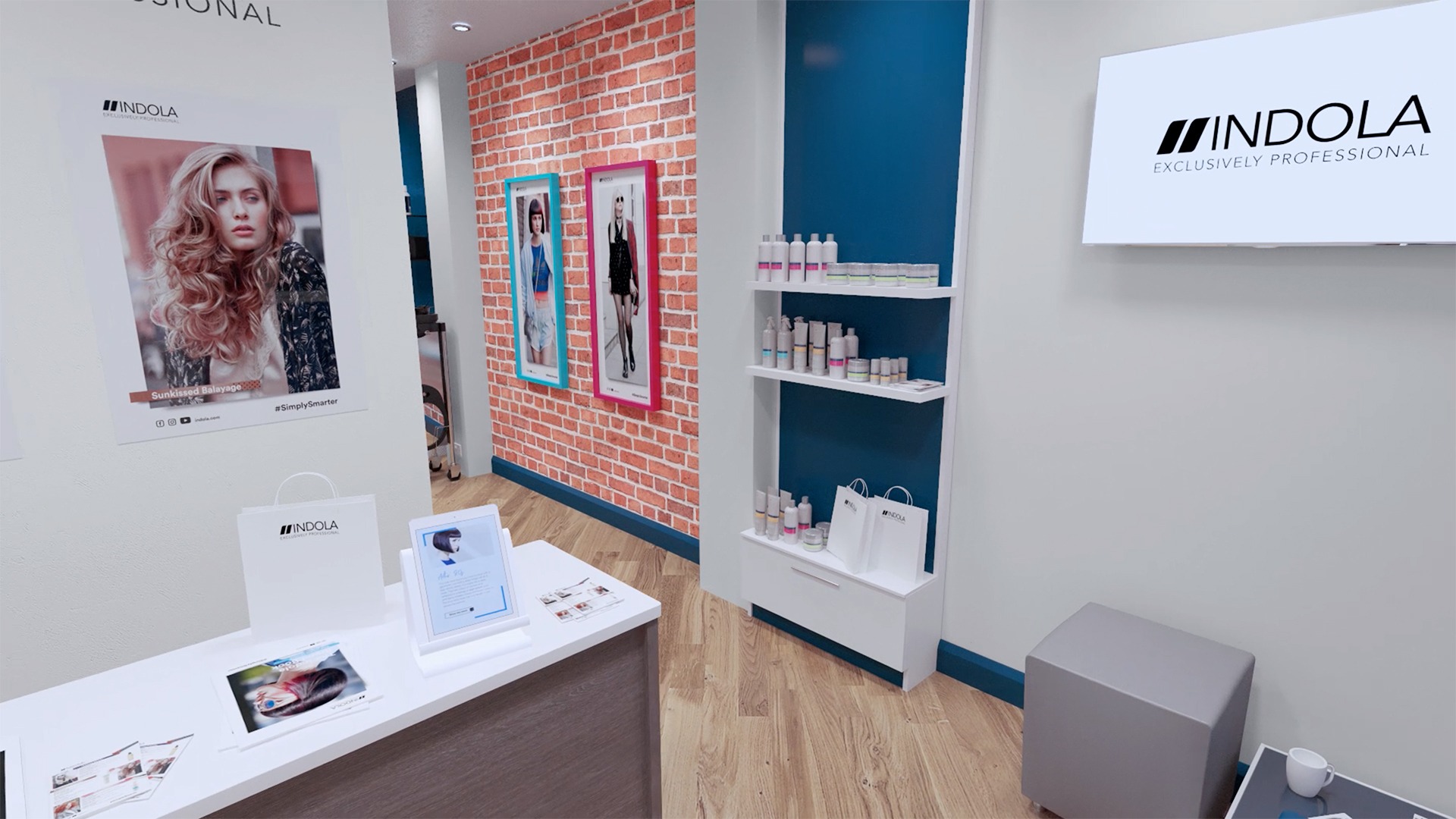 Salon POS Touch Point 3D Video