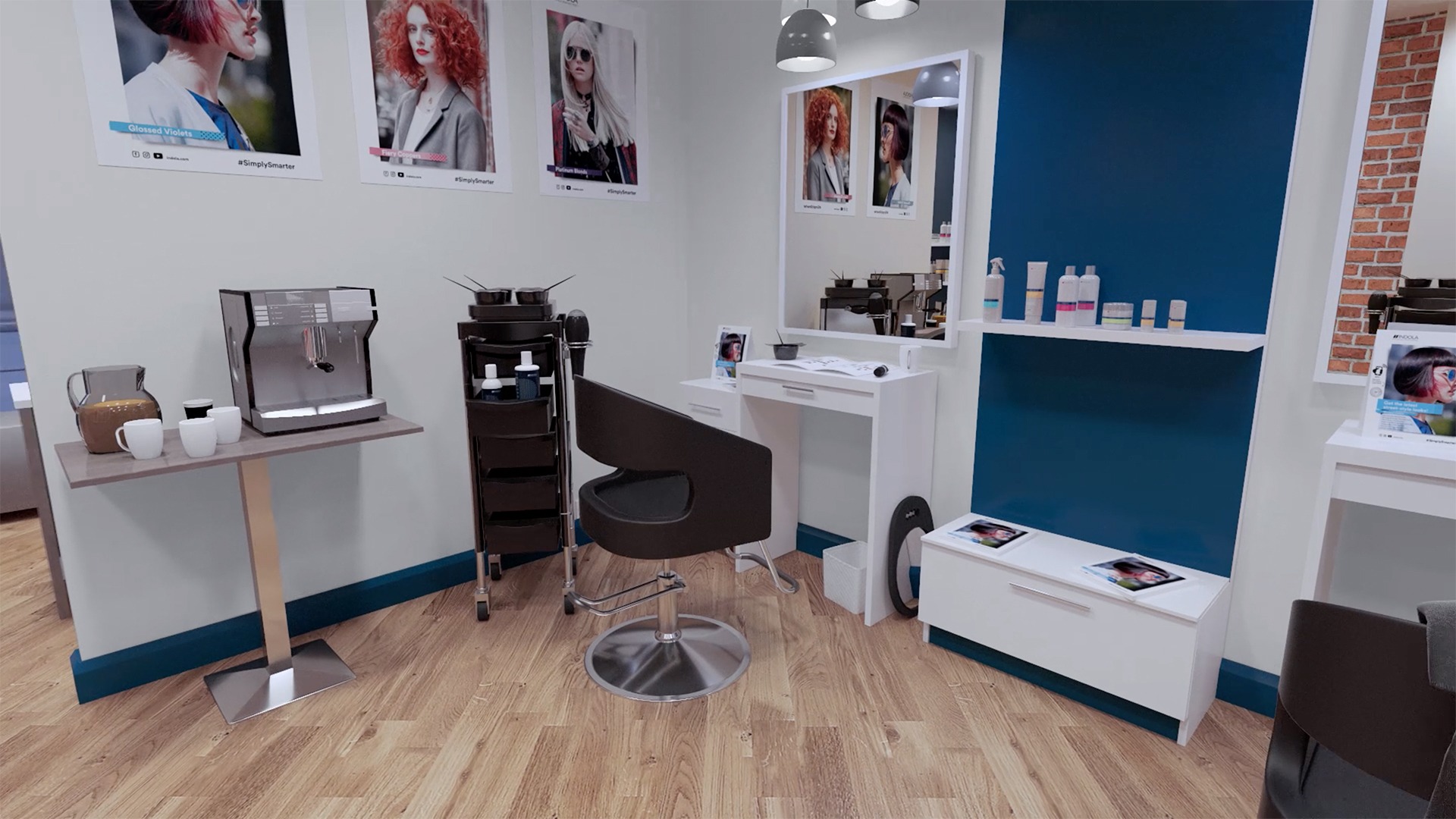 Salon POS Touch Point 3D Video