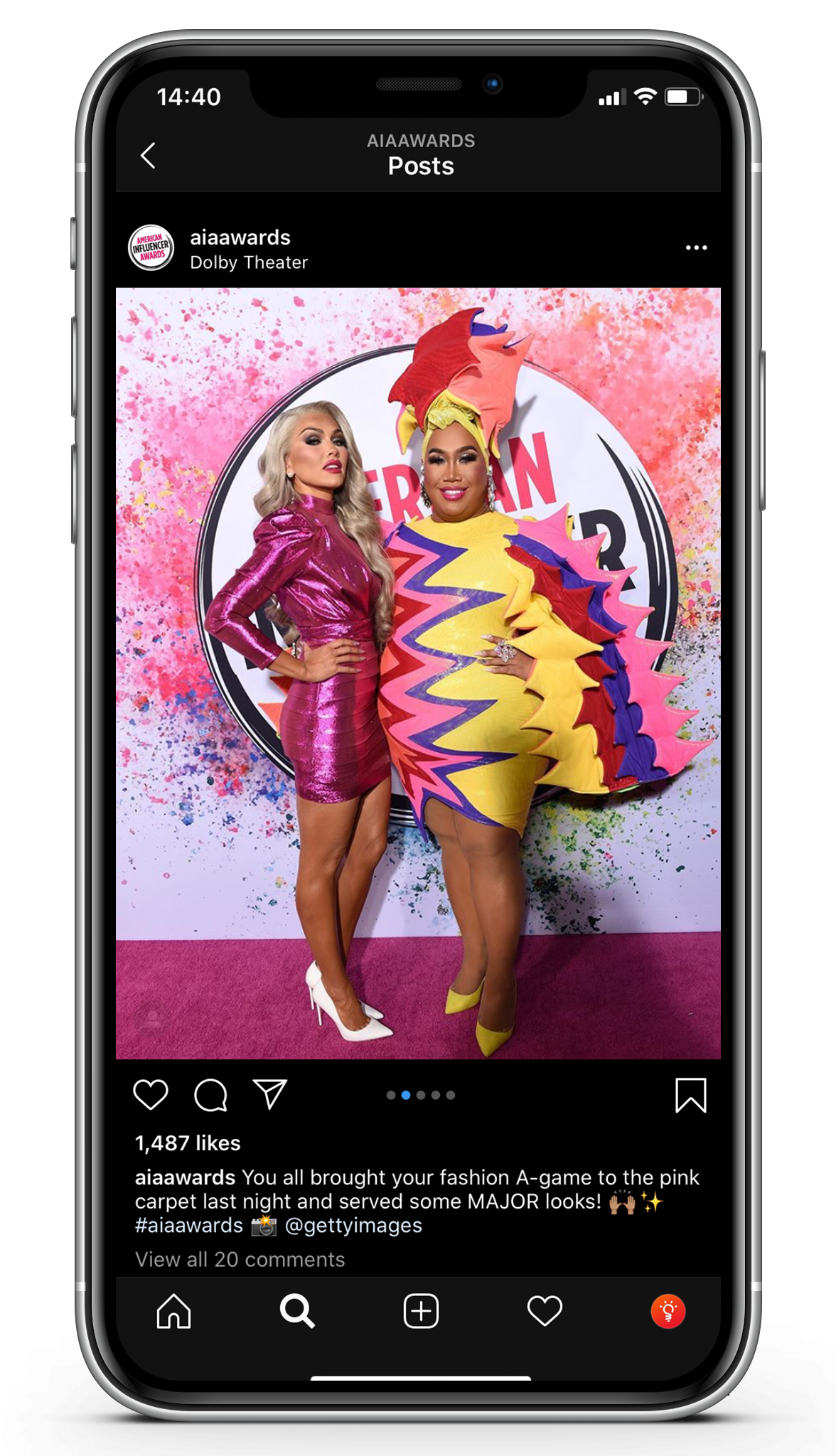 American Influencer Awards social media